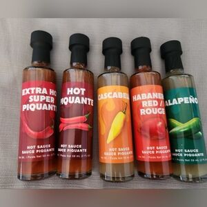 Collection Of 5 Hot Sauces